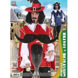 Vousy mušketýr černé